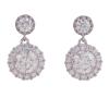 <span class='ref_item'>175 -</span> <span class="object_title">PENDIENTES EN PLATA DE LEY 925 , COLGANTES CON MOISSANITAS Y CIRCONITAS</span>  <p><span class="technical_description">Pareja de pendientes realizados en plata de ley 925, formados por dos cuerpos, superior y colgante adornados ambos por moissanitas centrales en talla brillante con peso aprox. de moissanitas parte superior: 0.15 ct y peso aprox. moissanitas mas grandes de la parte colgante: 1 ct. Peso total aprox. de todas las moissanitas: 2.30 ct. Llevan orla de circonitas Cierre: Presión. Longitud: 1,8 cm</span><br>Peso: <span class="PESO_HCES1">3,3</span> <span class="PESOUMED_HCES1">gr.</span><br></p>