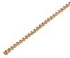 <span class='ref_item'>93 -</span> <span class="object_title">PULSERA RIVIÊRE EN ORO DE 18 KT. ORIGINALES ESLABONES  EN FORMA DE CORAZÓN CON DIAMANTES </span>  <p><span class="technical_description">Pulsera Riviêre realizada en oro de 18 kt. compuesta por originales eslabones en forma de corazón unidos y articulados, cada uno de ellos con un diamante en talla brillante. Peso total aprox. de los diamantes: 1.68 ct. Cierre: Caja con lengüeta y ocho de seguridad. Longitud: 17 cm <br/> </span><br>Peso: <span class="PESO_HCES1">11</span> <span class="PESOUMED_HCES1">gr.</span><br></p>