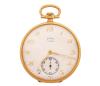 <span class='ref_item'>161 -</span> <span class="object_title">RELOJ DE BOLSILLO "LUIS COPPEL" EN ORO DE 18 KT. LEPIN . SISTEMA REMONTOIR</span>  <p><span class="technical_description">Reloj de bolsillo "LUIS COPPEL" realizado en oro d 18 kt. Estilo Lepin<br/>Con esfera abierta de color claro con numeración arábiga , agujas tipo rombo y segundero a las seis , media esfera: 40 mm . Una sola tapa trasera con grabación interior: ley del oro 18 k   0.750 y la numeración 12072. Decoración exterior Guilloché  y en el centro escudo liso. Sistema Remontoir , en estado de marcha</span><br>Peso: <span class="PESO_HCES1">48,6</span> <span class="PESOUMED_HCES1">gr.</span><br></p>
