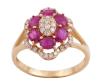 <span class='ref_item'>19 -</span> <span class="object_title">SORTIJA CON FORMA DE FLOR  EN ORO DE 18 KT. CON RUBIES Y DIAMANTES</span>  <p><span class="technical_description">Sortija realizada en oro de 18 kt. con forma de flor compuesta por rubíes en talla oval engastada en garra con peso total aprox. 1.30 ct. con adorno central y en orla lobulada de diamantes en talla brillante con peso total aprox. 0.30 ct.<br/>Media sortija: 12</span><br>Peso: <span class="PESO_HCES1">3,25</span> <span class="PESOUMED_HCES1">gr.</span><br></p>