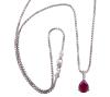 <span class='ref_item'>133 -</span> <span class="object_title">COLGANTE EN ORO DE 18 KT Y CADENA EN PLATA DE LEY 925 CON RUBI (TRATADO) Y DIAMANTES</span>  <p><span class="technical_description">Colgante realizado en oro de 18 kt. con rubí (tratado) en talla perilla engastado en garra con peso aprox. 2.41 ct. con adorno de diamantes en talla brillante en el asa para colgar con peso total aprox. 0.10 ct<br/>Cadena realizada en plata de ley 925 con eslabón veneciano y cierre de reasa<br/>Longitud: 45 cm<br/>Peso total: 5,90 gr</span><br></p>