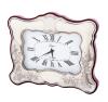 <span class='ref_item'>206 -</span> <span class="object_title">RELOJ "SAGNI"  DE SOBREMESA CON LÁMINA DE PLATA DE LEY 925 Y TRASERA DE MADERA.  CUARZO</span>  <p><span class="technical_description">Reloj "SAGNI" de sobremesa con lámina en su parte frontal de plata de ley 925 decorada con motivos vegetales y forma loboluda de acabados brillo y mate. Parte posterior de madera. Ventana rectangular de fondo blanco con número romanos, incorpora la firma "Sagni" y "Made in Italy". Mecanismo de cuarzo. En estado de marcha.<br/>Medidas: 17 cm de alto x 21,50 cm de largo</span><br>Peso: <span class="PESO_HCES1">577</span> <span class="PESOUMED_HCES1">gr.</span><br></p>