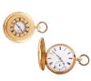 <span class='ref_item'>14 -</span> <span class="object_title">RELOJ DE BOLSILLO INGLÉS, TIPO CAZADOR, EN ORO DE 18 KT. CUERDA- LLAVE </span>  <p><span class="technical_description">Reloj de bolsillo ingles, tipo cazador, realizado en oro de 18 kt. Movimiento cuerda - llave.<br/>Esfera de porcelana blanca con numeración romana, segundero a las 6h y agujas en acero azulado. Caja redonda y bisel liso. Tapa anterior lisa con orla de numeración romana en azul cobalto. Interior contrastado y numerado 16297. Tapa posterior lisa, contrastada y numerada en interior. Diámetro: 50 mm. En estado de marcha. No incluye llave.</span><br>Peso: <span class="PESO_HCES1">84,10</span> <span class="PESOUMED_HCES1">gr.</span><br></p>