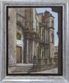 <span class='ref_item'>41 -</span> <span class="object_title">"PLAZA CATEDRAL"</span>   <p><span class="author">SERGIO ARÉS F. (Cuba)</span> <br><span class="technique_material">Óleo sobre lienzo</span><br><span class="technical_description">La obra representa la catedral de La Habana.<br/>Firmado y fechado en el ángulo inferior derecho por el autor.<br/>Con el sello oficial de autenticación del Ministerio de Cultura de Cuba en la parte trasera.<br/>Con factura de exportación que certifica que la obra ha sido vendida por la Galería Habana Libre en la provincia Ciudad de la Habana perteneciente al Fondo Cubano de Bienes Culturales.<br/>Enmarcado en un marco de madera parcialmente plateada. Medidas con marco: 49.5 x 42cm.</span><br></p>