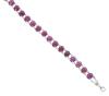 <span class='ref_item'>86 -</span> <span class="object_title">PULSERA  VINTAGE EN PLATA DE LEY 925 Y RUBIES ESTRELLA</span>  <p><span class="technical_description">Pulsera realizada en plata de ley 925 con baño de rodio. Compuesta por 17 rubíes estrella en cabujón oval con peso total aprox. 37.40 ct.( 2.20 ct. cada rubí)<br/>Cierre: Mosquetón. Longitud: 18 cm</span><br>Peso: <span class="PESO_HCES1">13,20</span> <span class="PESOUMED_HCES1">gr.</span><br></p>