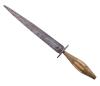 <span class='ref_item'>103 -</span> <span class="object_title">DAGA ESPAÑOLA DEL SIGLO XIX</span>   <p><span class="technical_description">Daga española típica del S.XIX. La hoja mide 19.5cm y tiene forma lanceolada con los vértices de la base recortados. La empuñadura tiene forma troncocónica y esta realizada en latón y hueso. Desgaste normal por el paso del tiempo y pequeña falta en la punta.<br/>Medidas totales: 29.5cm </span><br></p>