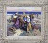 <span class='ref_item'>19 -</span> <span class="object_title">"PREPARANDO LA JORNADA DE PESCA"</span>   <p><span class="author">Gabriel CASARRUBIOS (1953)</span> <br><span class="technique_material">Óleo sobre lienzo</span><br><span class="technical_description">La obra captura una escena de pescadores junto a sus barcas preparándose para salir a faenar. Firmado en el ángulo inferior derecho.<br/>Enmarcado en un bonito marco de madera con molduras en tonos crema principalmente. Medidas con marco: 79 x 89.5cm</span><br></p>