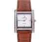 <span class='ref_item'>19 -</span> <span class="object_title">RELOJ PULSERA DE SRA."CECCINI" CON CAJA EN ACERO Y ADORNO DE CIRCONITAS, CON BRAZALETE EN PIEL. MOVIMIENTO DE CUARZO JAPONES.WATER RESISTANT 3 ATM</span>  <p><span class="technical_description">Reloj de pulsera de Sra."CECCINI" con caja de acero adornada por circonitas  y brazalete de piel marrón con hebilla en acero. Caja rectangular con medidas aprox. 30 mm. x 20 mm. En los laterales bandas de circonitas , fondo blanco con indices básicos y agujas en plateado.<br/>Movimiento de cuarzo japones. Water resistant 3 ATM. En estado de marcha</span><br>Peso: <span class="PESO_HCES1">22,80</span> <span class="PESOUMED_HCES1">gr.</span><br></p>