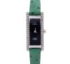 <span class='ref_item'>23 -</span> <span class="object_title">RELOJ PULSERA DE SRA."DAVID GRALL BARCELONA" CON CAJA DE ACERO Y CORREA DE PIEL COLOR VERDE. MECANISMO DE CUARZO JAPONES. WATER RESIST 3ATM</span>  <p><span class="technical_description">Reloj de pulsera de Sra." DAVID GRAU BARCELONA" con elegante caja rectangular con medidas aprox. 35 mm. x 15 mm. en acero adornada en ambos lados por bandas de circonitas. Fondo de color negro con agujas plateadas. Brazalete de piel color verde con estética de piel de avestruz y hebilla de acero.<br/>Movimiento de cuarzo japones. Water resist 3ATM. En estado de marcha</span><br>Peso: <span class="PESO_HCES1">13,60</span> <span class="PESOUMED_HCES1">gr.</span><br></p>