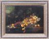 <span class='ref_item'>1 -</span> <span class="object_title">"BODEGÓN DE MARISCOS Y FRUTAS"</span>   <p><span class="technique_material">Óleo sobre lienzo</span><br><span class="technical_description">La obra muestra un bodegón donde destaca el marisco y una bandeja con distintas frutas sobre un fondo oscuro.<br/>Enmarcado en un importante marco de madera dorada de estilo ornamentado. Medidas con marco: 81.5 x 102cm</span><br></p>