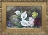 <span class='ref_item'>17 -</span> <span class="object_title">"BODEGÓN FLORAL CON NIDO"</span>   <p><span class="author">G. CRESTIN</span> <br><span class="technique_material">Óleo sobre cartón</span><br><span class="technical_description">La obra es una composición detallada en la que muestran distintos tipos de flores con distintas tonalidades, y junto a estas, un nido con huevos. Firmado por el autor en el ángulo inferior izquierdo G. CRESTIN.<br/>Enmarcado en marco de madera con moldura en tono dorado y cristal. Medidas con marco: 29 x 38.5cm</span><br></p>