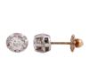 <span class='ref_item'>58 -</span> <span class="object_title">PENDIENTES DORMILONAS EN ORO DE 18 KT Y PLATINO CON DIAMANTES</span>  <p><span class="technical_description">Pareja de pendientes dormilonas realizados en oro de 18 kt. y en Platino, con dos diamantes en talla brillante antigua y peso total aprox. 1 ct ( 0.50 ct + 0.50 ct), engastados en garra sobre montura de Platino.<br/>Cierre: Rosca<br/>Ref: 4529</span><br>Peso: <span class="PESO_HCES1">2,80</span> <span class="PESOUMED_HCES1">gr.</span><br></p>