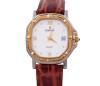 <span class='ref_item'>201 -</span> <span class="object_title">RELOJ  PULSERA "CAUNY" CAJA EN ACERO BICOLOR CON CHAPADO DE 3  MIC DE ORO Y CORREA DE PIEL. MECANISMO DE CUARZO</span>  <p><span class="technical_description">Reloj de pulsera "CAUNY" con caja en acero bicolor con chapado de 3 mic de oro. Caja y bisel con forma octogonal, esfera de color blanco con número romanos y calendario a las 3, medidas: 3,5 cm x 3,5 cm. Correa de piel con hebilla en dorado. Mecanismo de cuarzo. En estado de marcha</span><br>Peso: <span class="PESO_HCES1">28</span> <span class="PESOUMED_HCES1">gr.</span><br></p>