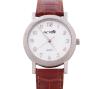 <span class='ref_item'>4 -</span> <span class="object_title">RELOJ PULSERA UNISEX "ACTION" CON CAJA EN ACERO Y CORREA DE PIEL.MECANISMO DE CUARZO JAPONES</span>  <p><span class="technical_description">Reloj de pulsera unisex "ACTION" con caja redonda en acero de bisel liso y esfera color blanco con número arábigos, medida: 34 mm. Correa de piel marrón con hebilla en acero<br/>Water resistant 3 ATM. Mecanismo de cuarzo japones. En estado de marcha</span><br>Peso: <span class="PESO_HCES1">31</span> <span class="PESOUMED_HCES1">gr.</span><br></p>
