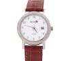 <span class='ref_item'>24 -</span> <span class="object_title">RELOJ PULSERA DE SRA. "ACTION" CON CAJA DE ACERO Y CORREA DE PIEL. MECANISMO DE CUARZO JAPONES</span>  <p><span class="technical_description">Reloj de pulsera para Sra. "ACTION" con caja redonda en acero de bisel liso y esfera de color blanco con números arábigos, ventana de calendario a las 3, medida: 23mm. Correa de piel marrón con hebilla en acero .Water resistant 3 ATM. Mecanismo de cuarzo japones. En estado de marcha</span><br>Peso: <span class="PESO_HCES1">21</span> <span class="PESOUMED_HCES1">gr.</span><br></p>
