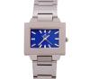 <span class='ref_item'>9 -</span> <span class="object_title">RELOJ PULSERA DE SRA."CECCINI" CAJA Y BRAZALETE EN ACERO. MECANISMO DE CUARZO JAPONES</span>  <p><span class="technical_description">Reloj de pulsera para Sra."CECCINI" con caja y brazalete integrado en acero. La caja de forma rectangular tiene esfera de color azul intenso con bisel liso e índices en plateado, medidas: 23 mm x 28 mm. Water resistant 30M. Ref: 54 - 1302. Movimiento de cuarzo japones. En estado de marcha</span><br>Peso: <span class="PESO_HCES1">71</span> <span class="PESOUMED_HCES1">gr.</span><br></p>