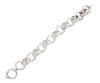 <span class='ref_item'>103 -</span> <span class="object_title">PULSERA EN PLATA DE LEY 925 CON ESLABONES GRANDES CON FORMA DE ARO</span>  <p><span class="technical_description">Pulsera realizada en plata de ley 925 formada por grandes eslabones con forma de aro, tipo rolo y cierre mosquetón. <br/>Longitud: 22 cm</span><br>Peso: <span class="PESO_HCES1">30,60</span> <span class="PESOUMED_HCES1">gr.</span><br></p>