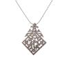 <span class='ref_item'>160 -</span> <span class="object_title">COLGANTE Y CADENA EN PLATA DE LEY 925. EL COLGANTE CON ADORNO DE MARCASITAS</span>  <p><span class="technical_description">Colgante y cadena realizados en plata de ley 925. El colgante con diseño estilo Art Decó e intrincado patrón calado de filigrana adornado por marcasitas. Medidas: 6,5 cm x5,2 cm.<br/>Cadena rizada con cierre de reasa. Longitud: 60 cm</span><br>Peso: <span class="PESO_HCES1">29,2</span> <span class="PESOUMED_HCES1">gr.</span><br></p>
