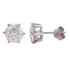 <span class='ref_item'>126 -</span> <span class="object_title">PENDIENTES CON  MOISSANITA CENTRAL CADA UNA DE APROX. 2 CT. TOTAL: 4 CT., EN PLATA DE LEY 925  </span>  <p><span class="technical_description">Pareja de pendientes realizados en plata de ley 925. Diseño solitario y dormilona con moissanitas centrales cada una de ellas aprox. 2 ct. Total peso aprox. 4 ct. engastadas en garras.<br/>Cierre: Presiones</span><br>Peso: <span class="PESO_HCES1">1,90</span> <span class="PESOUMED_HCES1">gr.</span><br></p>
