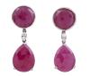 <span class='ref_item'>22 -</span> <span class="object_title">PENDIENTES EN ORO DE 18 KT. DESMONTABLES CON RUBIES GLASS - FILLED  Y DIAMANTES</span>  <p><span class="technical_description">Pareja de pendientes realizados en oro de 18 kt. Desmontables formados por dos cuerpos con rubíes "glass - filled" en tallas redonda y perilla facetadas y en el centro adorno de diamantes en talla brillante con peso total aprox. 0.07 ct<br/>Cierre: Presión. Longitud: 3,5 cm<br/>Ref: 73792</span><br>Peso: <span class="PESO_HCES1">7,20</span> <span class="PESOUMED_HCES1">gr.</span><br></p>