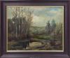 <span class='ref_item'>72 -</span> <span class="object_title">"PAISAJE CON LAGUNA Y ARBOLEDA"</span>   <p><span class="author">A.M.Cuellar (S.XX)</span> <br><span class="technique_material">Óleo sobre tablex</span><br><span class="technical_description">La obra muestra un paisaje en el que destaca una laguna junto a una arboleda y una figura humana detrás. Firmado por el autor en el ángulo inferior izquierdo.<br/>Enmarcado en marco de madera trabajada y teñida. Marco con ligeras faltas. Medidas con marco: 48.5 x 59.5cm</span><br></p>