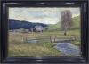 <span class='ref_item'>4 -</span> <span class="object_title">"PAISAJE RURAL DE LA SELVA NEGRA"</span>   <p><span class="author">Ludwig ZORN (1865-1921)</span> <br><span class="technique_material">Óleo sobre lienzo</span><br><span class="technical_description">La obra muestra un paisaje rural de la Selva Negra en el que destacan sus casas (Schwarzwaldhaus) y un riachuelo al frente.<br/>Firmado y fechado (1920) por el autor en el ángulo inferior izquierdo. Presenta pérdidas en la capa pictórica.<br/>Enmarcado en marco de madera teñida en negro. Marco con faltas. Medidas con marco: 85.5 x 118cm. Medidas lienzo: 65.5 x 98.5cm<br/> </span><br></p>