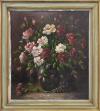 <span class='ref_item'>63 -</span> <span class="object_title">"NATURALEZA MUERTA CON JARRÓN DE ROSAS Y UVAS"</span>   <p><span class="author">Gustave HELINCK (1884-1954)</span> <br><span class="technique_material">Óleo sobre lienzo</span><br><span class="technical_description">Firmado por el autor en el ángulo inferior derecho. Ligeros desgastes del lienzo.<br/>Enmarcado en marco de madera teñida. Perdida de pintura en el marco. Medidas con marco: 99 x 89cm. Medidas lienzo: 80.5 x 70.5cm</span><br></p>