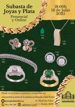 Subasta Joyas y Plata 16 Julio 2025