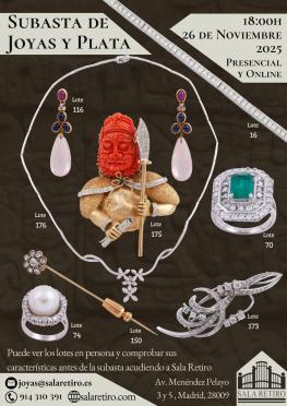 Subasta de Joyas y Plata, 26 Noviembre 2025