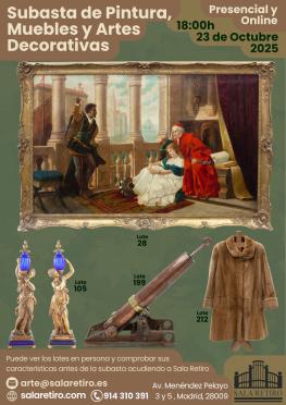 Subasta de Pintura, Muebles y Artes Decorativas, 23 Octubre 2025