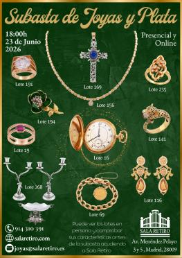 Subasta Joyas y Plata, 23 Junio 2026
