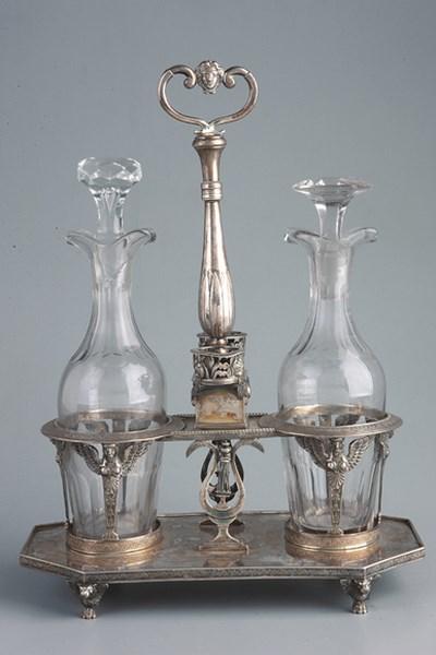 VINAGRERAS EN PLATA ESPAÑOLA, VICENTE PERATE, 1830