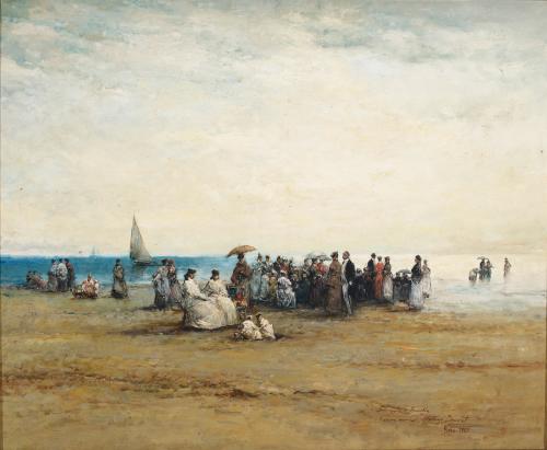 En la playa