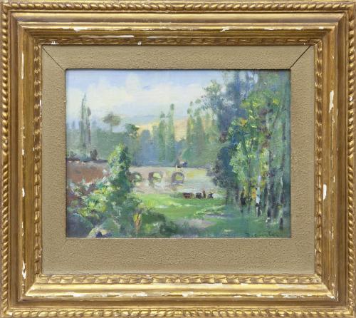 PAISAJE CON PUENTE, 1945