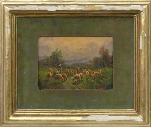 PAISAJE CON REBAÑO
