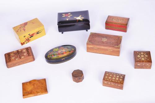 CONJUNTO DE DIEZ CAJAS DE COLECCIÓN