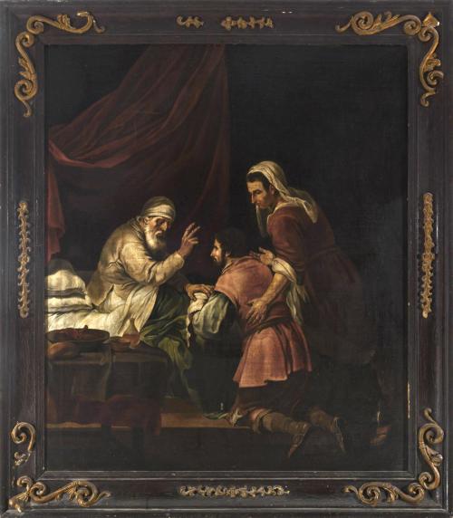 LA BENDICIÓN DE ISAAC, COPIA DEL ORIGINAL DE MURILLO DEL S.