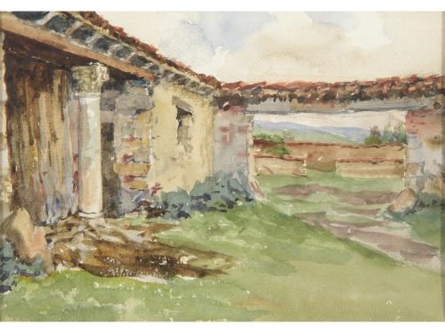 PAISAJE CON RUINAS