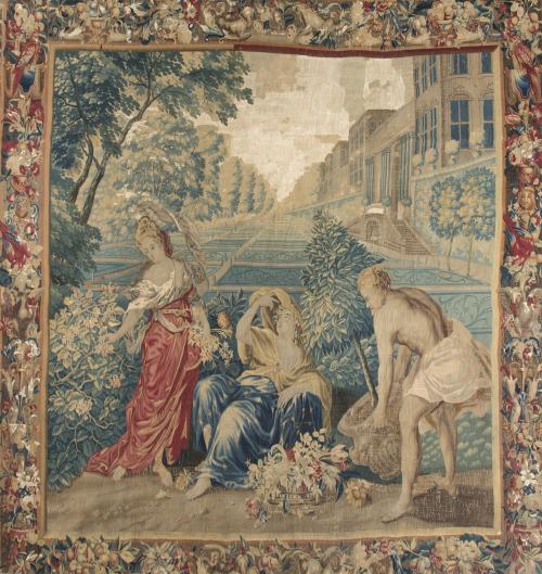 TAPIZ DE GOBELINOS, FRANCIA HACIA 1710-1720