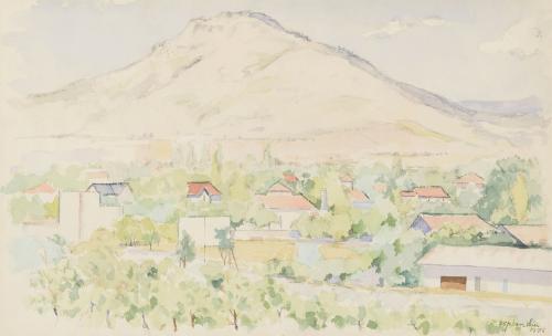 PAISAJE CON CASAS