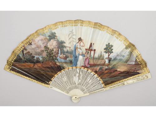 ABANICO ESPAÑOL, HACIA 1800