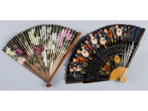 DOS ABANICOS ESPAÑOLES, PRINCIPIOS S. XX