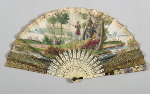 ABANICO  ESPAÑOL HACIA  1820