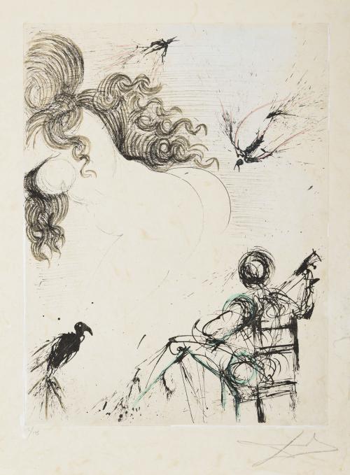 Femme au perroquet. (De los poemas secretos de Apollinaire)