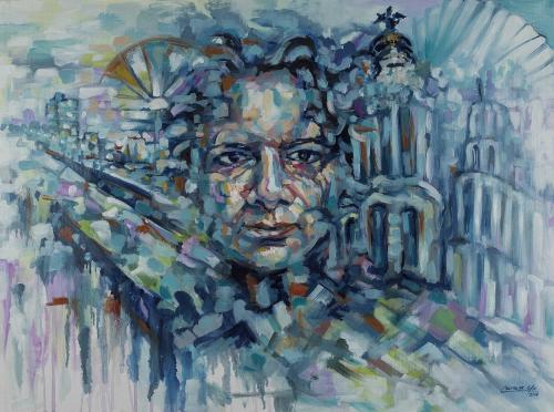 Entre Madrid y La  Habana ( rostro) 2017