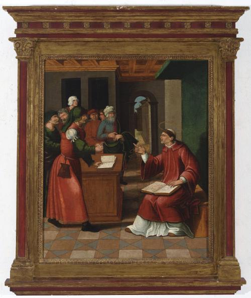 San Esteban en la sinagoga