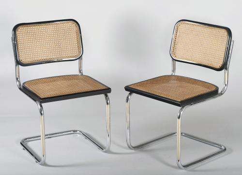 PAREJA DE SILLAS  DISEÑO MARCEL BREUER.