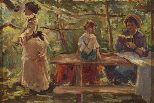 La lectura en el jardín