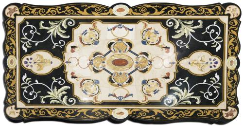 TABLERO DE MÁRMOL ITALIANO, SIGLO XIX