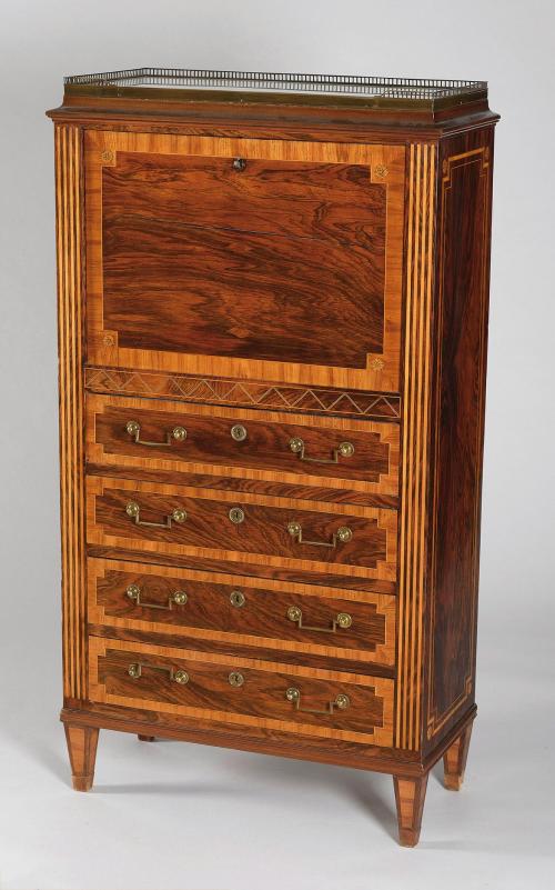 SECRETAIRE À ABATTANT, ESTILO CARLOS IV